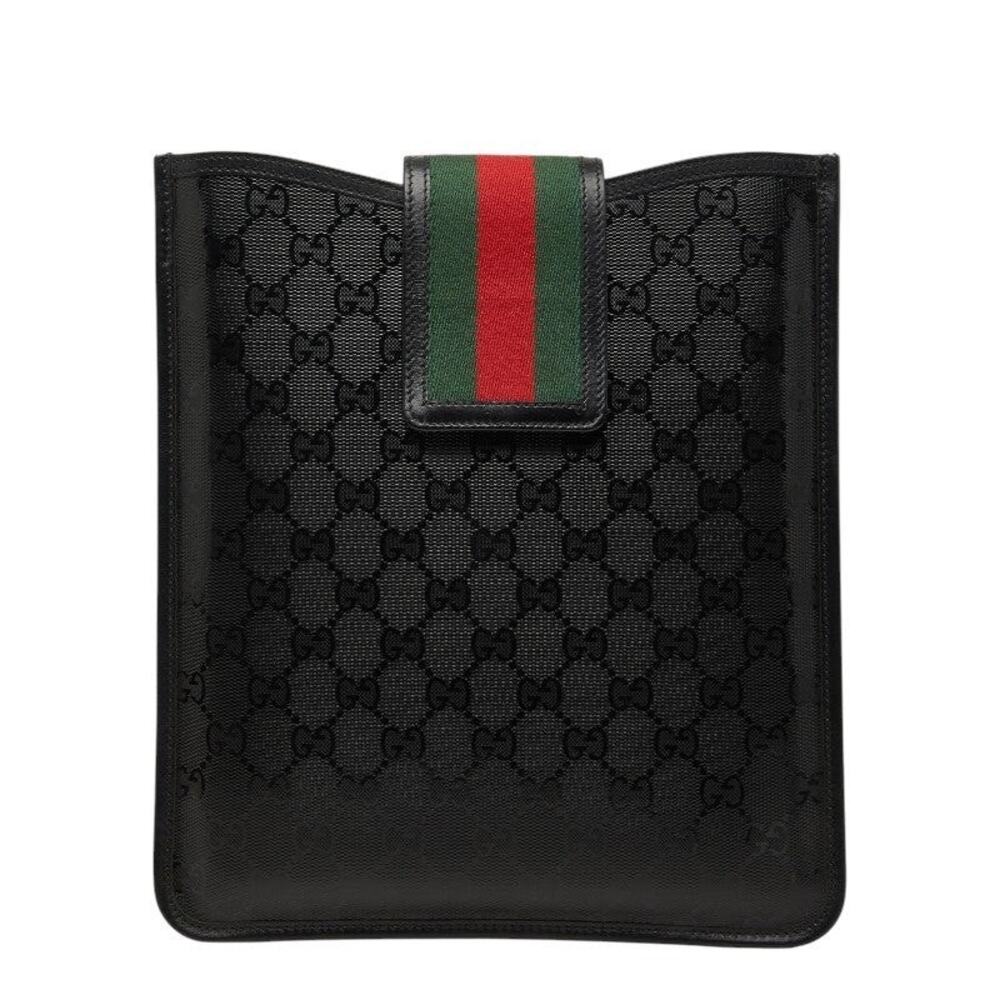 Gucci GG Imprime Web iPad Case Black